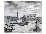 View of Piazza San Marco from the Bacino, Venice Giclee Print by Francesco Zucchi Or Zucco