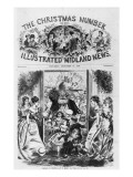Bringing in Christmas, Front Cover of the 'Illustrated Midland News', December 18th 1869 Lámina giclée por Fritz Eltze