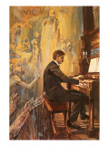 Albert Schweitzer Was an Exceptionally Fine Organist Giclée-tryk af Alberto Salinas