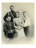 Family Portrait of Princess Zenaida Yusupova, Count Felix Sumarokov-Elston and Giclee Print by Russian Photographer 