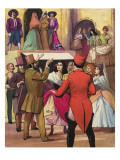 Rehearsing a Scene from 'Carmen' by Georges Bizet Giclee Print by Ralph Bruce