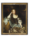 Portrait of a Lady with Her Pet Lamb at Her Side reproduction procédé giclée par Sir Peter Lely