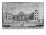 A Perspective View of the Front of the Royal Infirmary from the North, C.1746 Reproduction procédé giclée par John Elphinstone