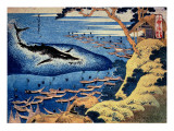 Whaling Off the Goto Island, from the Series 'Oceans of Wisdom' Giclee Print by Katsushika Hokusai
