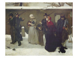 What Is Called Vagrancy Or, the Hunters of Vincennes, 1854 reproduction procédé giclée par Alfred Emile Stevens