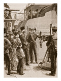 The French Fleet at Cronstadt: Visit of the Czar, 1891 Giclee Print by William Heysham Overend