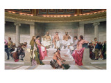 Hemicycle: Artists of All Ages, Detail of Ictinus, Apelles and Phidias, 1836-41 Giclee Print by Hippolyte Delaroche