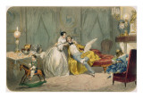 Au Coin Du Feu', from the 'soirees Parisiennes' Series Lámina giclée por Montaut Au Coin Du Feu', from the 'soirees Parisiennes' Series Lámina giclée por Montaut