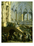 Christ Driving the Money Lenders from the Temple Giclee Print by Francois de Nome