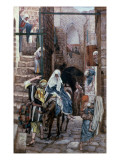 St. Joseph Seeks Lodging in Bethlehem, Illustration for 'The Life of Christ', C.1886-94 reproduction procédé giclée par James Jacques Joseph Tissot