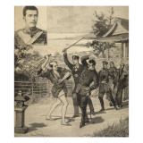 Attempted Murder of Czarwitch in Japan, from 'Le Petit Parisien', 24th May 1891 Giclee Print by Beltrand and Clair-Guyot, E. Dete