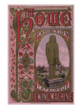 Front Cover of the Howe Sewing Machine Exhibition Catalogue, 1876 reproduction procédé giclée par American School 