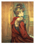 Girl with a Fur Stole, Mademoiselle Jeanne Fontaine, 1891 Lámina giclée por Henri de Toulouse-Lautrec