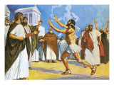 Pheidippides Bringing News to Athens in 490 Bc Giclee Print by Alberto Salinas