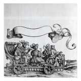 Scene from Maximilian's Triumphal Procession, C.1516-18 reproduction procédé giclée par Hans Burgkmair