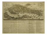 Map of Venice, Published by H. Chatelain in Amsterdam, 1728 Giclee Print by French School 