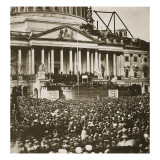 Inauguration of President Lincoln, 4th March 1861 Reproduction procédé giclée par Mathew Brady