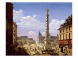 The Fountain in the Place Du Chatelet, Paris, 1810 Lámina giclée por Etienne Bouhot The Fountain in the Place Du Chatelet, Paris, 1810 Lámina giclée por Etienne Bouhot