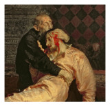 Ivan the Terrible and His Son on the 16th November, 1581, 1885 Reproduction procédé giclée par Ilya Efimovich Repin