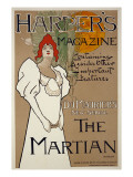 Cover Illustration for 'Harper's' Magazine Featuring 'The Martian' by Dumaurier, 1898 Reproduction procédé giclée par Fred Hyland