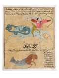 Ms E-7 Fol.29B the Constellations of Sagittarius and Capricorn Giclée-Druck von Islamic School 