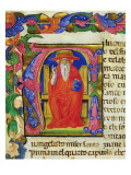 St. Jerome, from a Mariegola of the Lay Guild of St. Jeroma, C.1400 Giclee Print by Italian School 