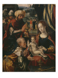 Adoration of the Magi, Epiphany Triptych, Detail, C.1540 Lámina giclée por Pieter Coecke van Aelst