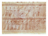 Detail of the Relief Frieze on the East Stairway to the Apadana Giclee Print