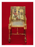 The Throne, from the Tomb of Tutankhamun Reproduction procédé giclée par Egyptian 18th Dynasty 