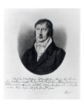 Georg Wilhelm Friedrich Hegel, Engraved by F.W Bollinger, C.1825 Giclée-Druck von Johann Christian Xeller