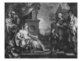 Moses Brought to Pharoah's Daughter, C.1752 reproduction procédé giclée par William Hogarth