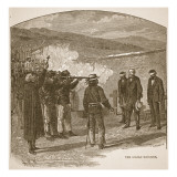 The Goliad Massacre, from a Book Pub. 1896 Reproduction procédé giclée par Alfred Rudolf Waud