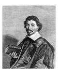 Johannes Hoornbeek, Engraved by Jonas Suyderhoef Giclée-Druck von Frans Hals