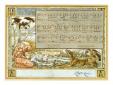 The Three Ravens: Design for a Song Book Giclee Print by Walter Crane