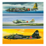 Japanese Aircraft of World War Two Giclee Print by Wilf Hardy