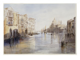 The Grand Canal, with Santa Maria Della Salute, Venice, Italy, 1865 Giclee Print by Edward Lear