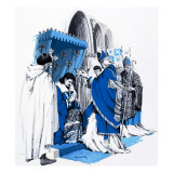 A Hundred Years War, from 'The Story of France' Giclee-trykk av Alessandro Biffignandi