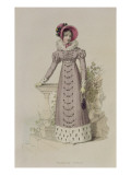 Walking Dress, Fashion Plate from Ackermann's Repository of Arts Giclée-Druck von English School 