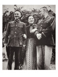 Chiang Kai-Shek and His Wife Meet American General Stilwell Giclee Print by Chinese Photographer 