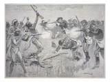 The Wounded Knee Massacre, 29th December 1890 Giclee Print by American School 