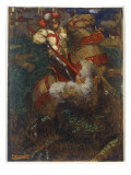 St. George Slaying the Dragon, 1908 reproduction procédé giclée par John Byam Shaw