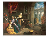 Jesus at the Home of Martha and Mary Giclee Print by Flemish School 
