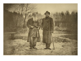 Leo Tolstoy and the Author Maxim Gorky Giclee Print by Sophia Andreevna Tolstaya