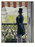 Man on a Balcony, Boulevard Haussmann, 1880 Wydruk giclee autor Gustave Caillebotte Man on a Balcony, Boulevard Haussmann, 1880 Wydruk giclee autor Gustave Caillebotte