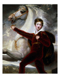 Portrait of a Boy in Red Velvet Suit reproduction procédé giclée par Thomas Stothard