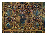 The Pala D'Oro, Detail of Christ in Majesty with the Evangelists Giclee Print by Byzantine 