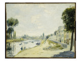 The Banks of the Seine at Bougival, C.1875 Giclee Print by Pierre-Auguste Renoir The Banks of the Seine at Bougival, C.1875 Giclee Print by Pierre-Auguste Renoir