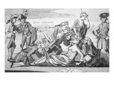 George Iii Forcing Tea Down the Throat of America Giclee Print by Paul Revere