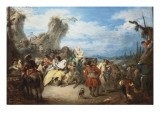 The March of the Troops, Called War Reproduction procédé giclée par Jean-Baptiste Pater