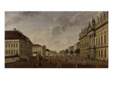 View of the Armory and Unter Den Linden Street, 1786 Giclee Print by Carl Traugott Fechhelm